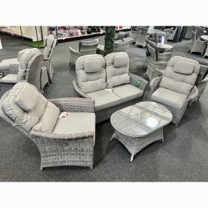 Flamingo Deluxe 2 Seat Reclining Sofa and 2 chair set