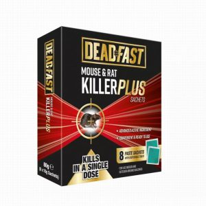 Deadfast Mouse and Rat Killer Plus 8 Sachets 80g