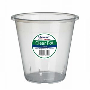18.5cm Clear Pots