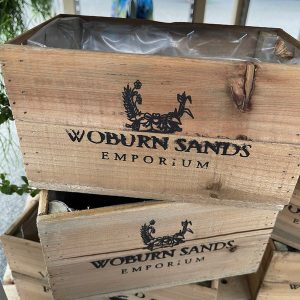 Woburn Sands Emporium Antique Brown Wine Crate 25cm