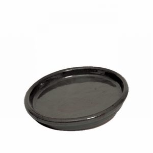 Glazed Saucer – Black 36cm