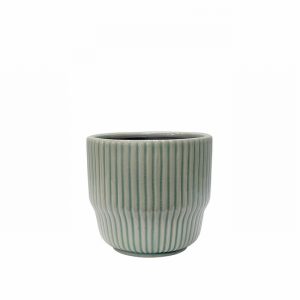 Costola Teal Egg Pot 17cm