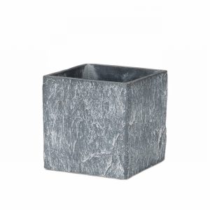 Slate Indoor Grey Cube 17cm