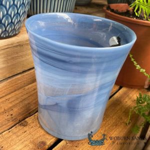 Flared Orchid Planter – Navy 14.5cm