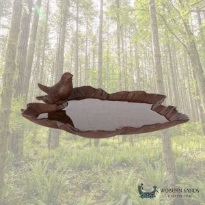 Old Iron™ Fallen Leaf Birdbath