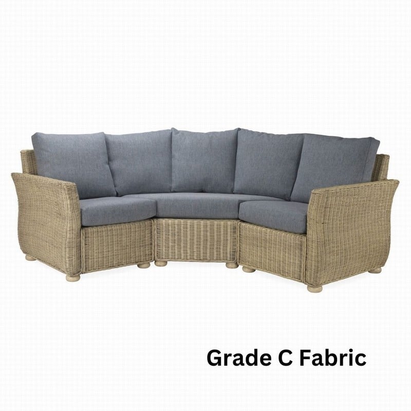 Corsica 3 Piece Corner Sofa Natural Wash Grade C