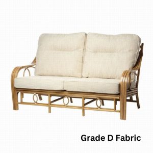 Madrid 3 seat sofa frame light oak fabric D