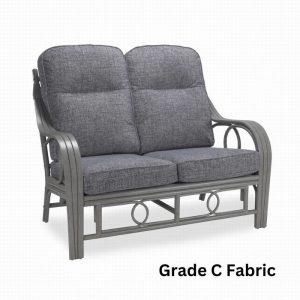 Madrid grey frame 2 seater sofa grade C