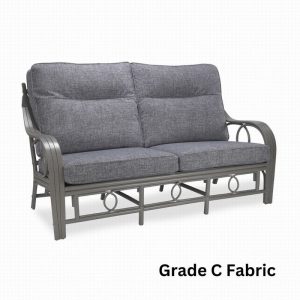 Madrid grey frame 3 seater sofa grade C