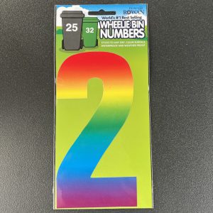 Wheelie bin number  – Rainbow 2