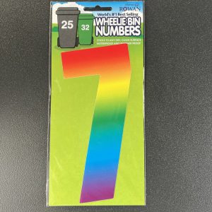 Wheelie bin number  – Rainbow 7