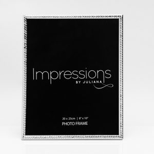 – Impressions Silver Plated Twisted Photo Frame *8″ x 10″*